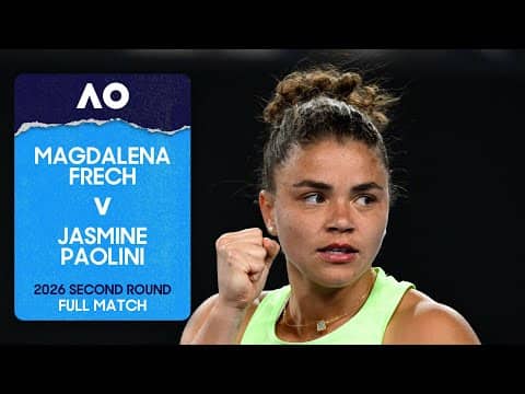 Magdalena Frech v Jasmine Paolini Full Match | Australian Open 2026 Second Round