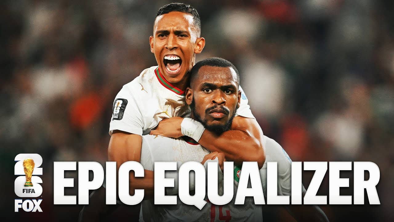 Morocco's Issa Diop Heads Home Stoppage-Time Equalizer to Force Extra Time vs. Netherlands