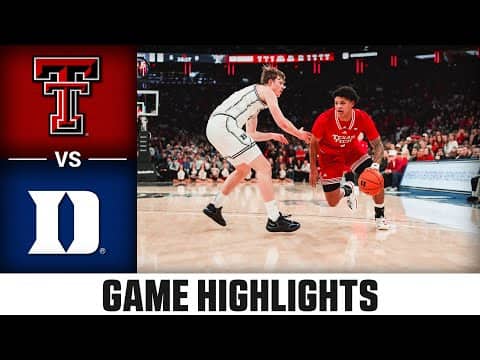 Texas Tech vs. Duke Game Highlights | 2025-26 ACC Men's Basketball