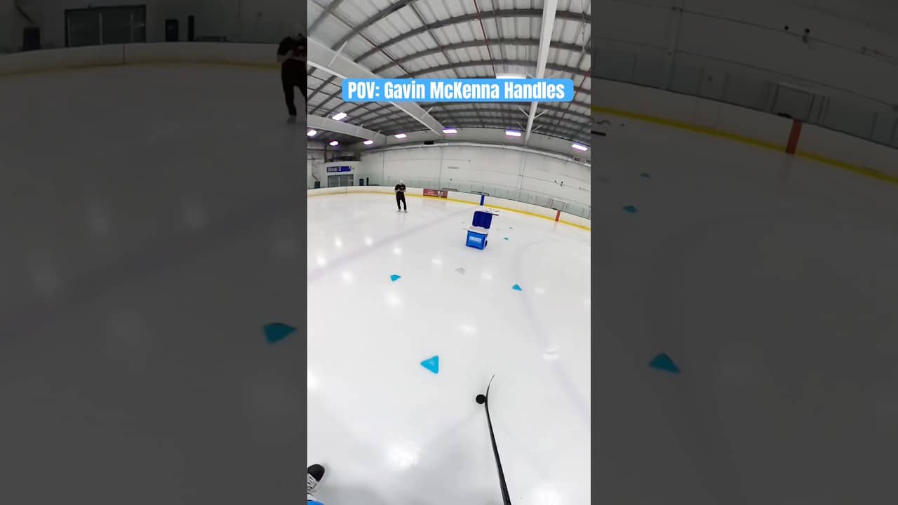 POV: Gavin McKenna Handles @CwenchHydration #hockey #pavelbarber