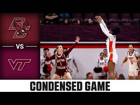 Boston College vs. Virginia Tech Condensed Game | 2025-26 ACC Women’s Basketball