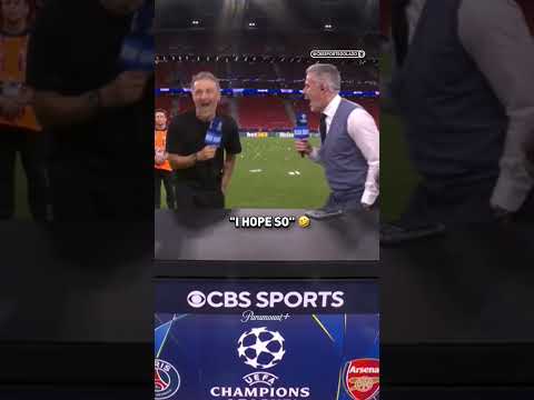 Luis Enrique's response is too good 🤣🏆 #UCLToday #UCLFinal #PSG