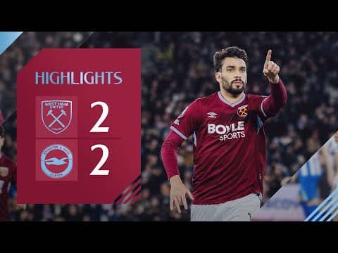 Bowen and Paqueta Shine in Brighton Thriller ⚒️ | West Ham 2-2 Brighton | Premier League Highlights