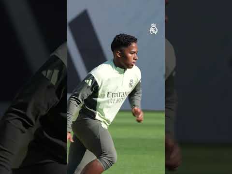 First training session of the week ✅  #realmadrid