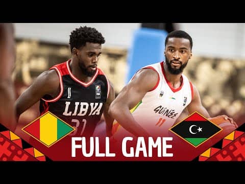 Group Phase | Guinea v Libya | Full Basketball Game | FIBA AfroBasket 2025