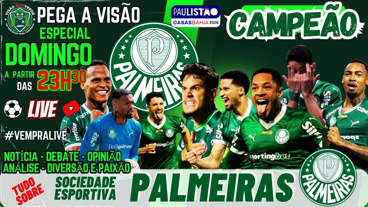 🚨#AOVIVO-LIVE ESPECIAL CAMPEÃO PÓS-JOGO NOVORIZONTINO 1X2 PALMEIRAS | 27º PAULISTA