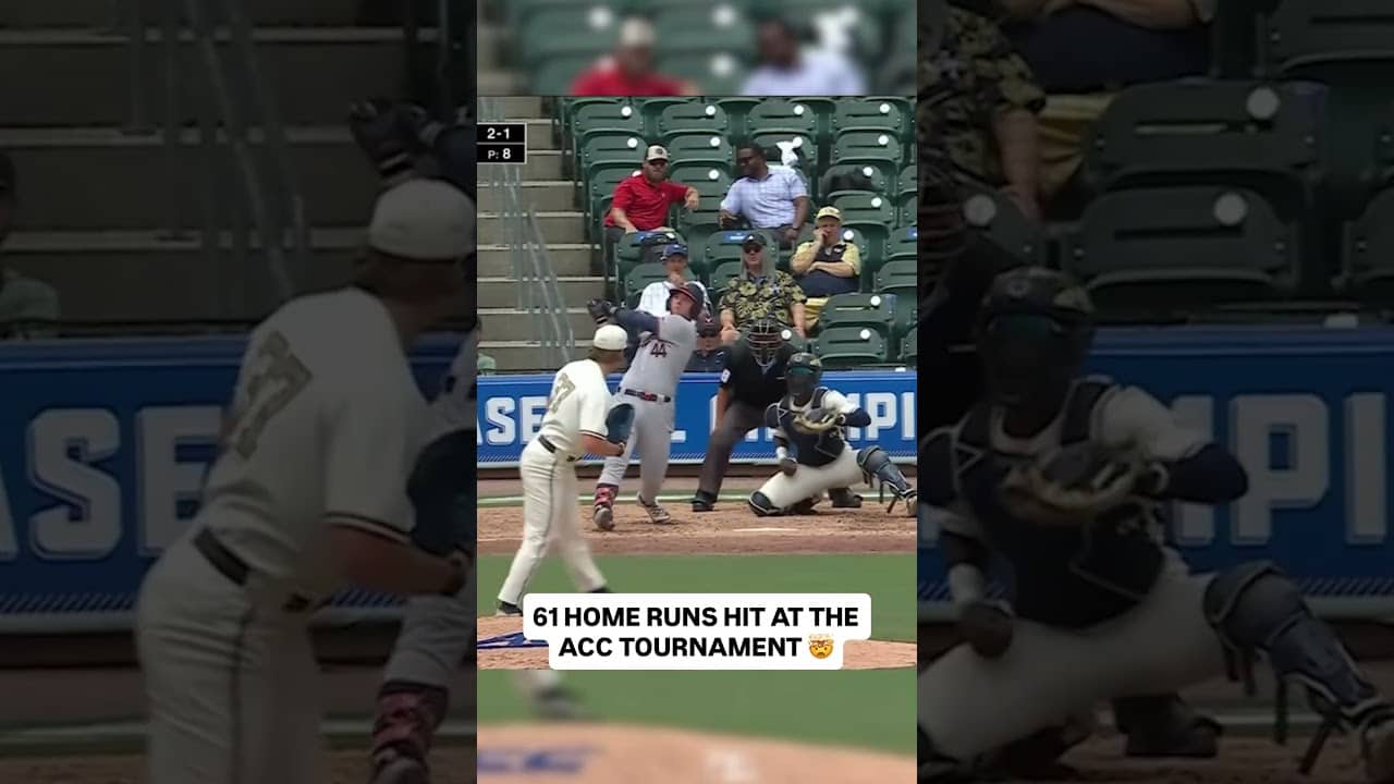 Every home run swing in under 80 seconds 🔥 #collegebaseball #homerun #accbaseball #baseball