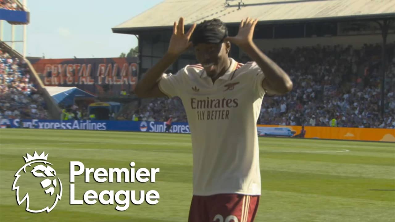 Noni Madueke doubles Arsenal's lead against Crystal Palace | Premier League | NBC Sports