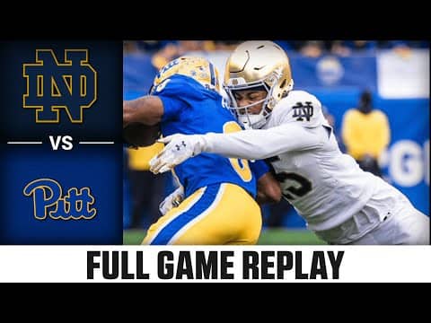 Notre Dame vs Pitt Full Game Replay | 2025 ACC Football
