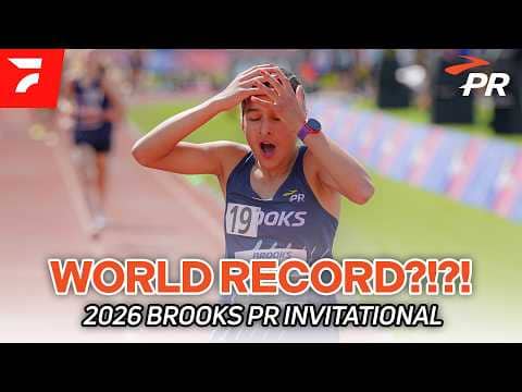 Age Group World Record for Angie Adler at 13 y/o | 2026 Brooks PR Invitational Race Video