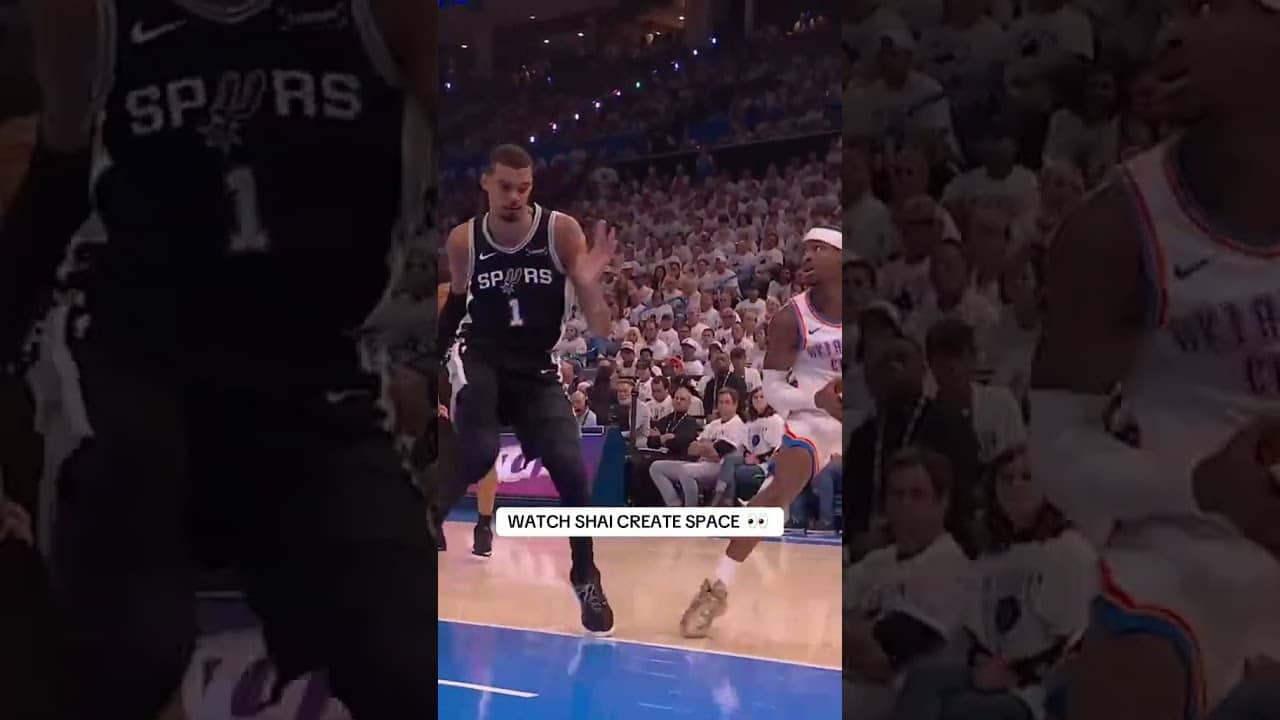 Shai creates space for the tough stepback jumper 🔥