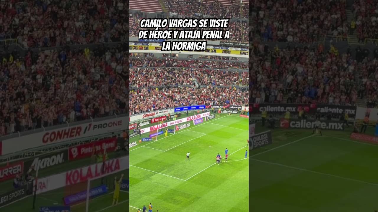 #CamiloVargas se viste de héroe y ataja penal a la #Hormiga #Atlas #Chivas #clasicotapatío #ligamx