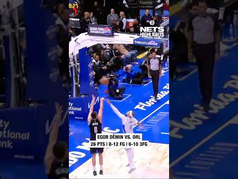 Egor Dëmin sets career-high with 26 points against Orlando #nba #brooklynnets #highlights