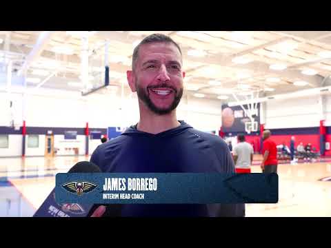 James Borrego on Dejounte Murray, rotation decisions | Pelicans Practice 2/23/26