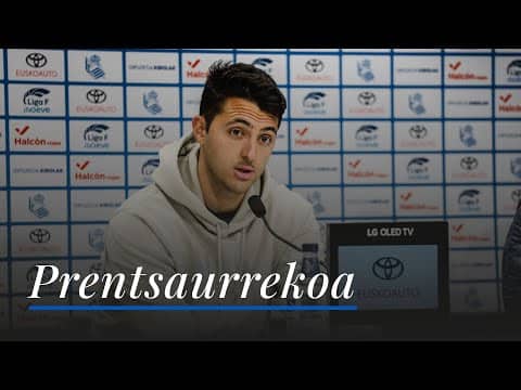 RUEDA DE PRENSA 13:40 | Arturo Ruiz | Real Sociedad - Madrid CCF