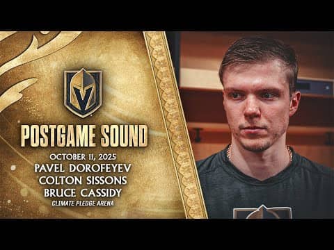 🎥 POSTGAME SOUND: Dorofeyev, Sissons & Cassidy