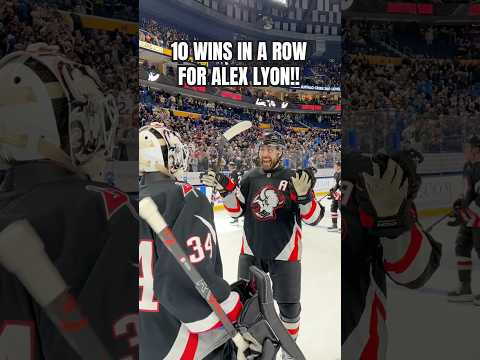 Alex Lyon on a HEATER! 🔥 #nhl #buffalosabres #hockey