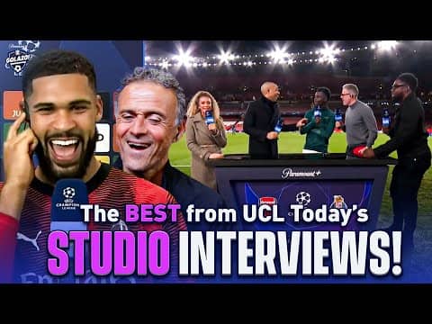 Football stars having FUN with Henry, Micah, Carragher & Kate Abdo! | UCL Today | CBS Sports Golazo