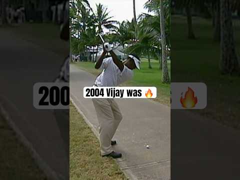 Vijay Singh off the cart path 😱