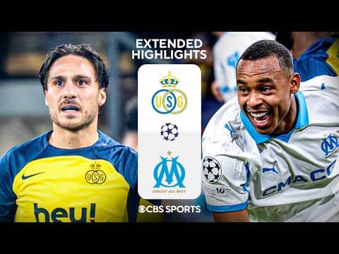 Union Saint-Gilloise vs. Marseille: Extended Highlights | UCL League Phase MD 6 | CBS Sports Golazo