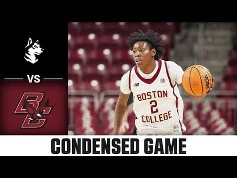 Northeastern vs. Boston College Condensed Game| 2025-26 ACC Women's Basketball