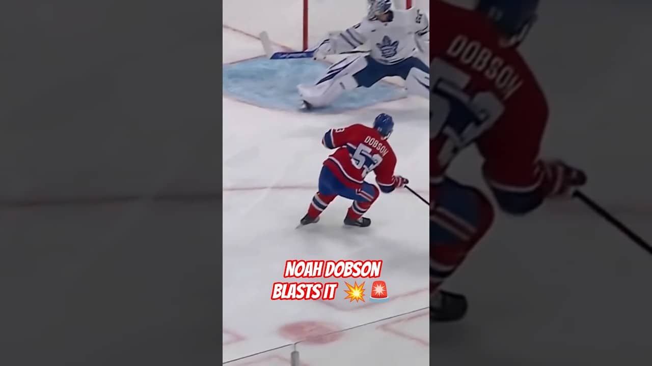 Noah Dobson With the Blast, Scores his 2nd Goal of the Night #gohabsgo #habs #NHL #short #dobson