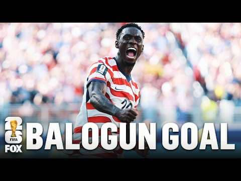 UNITED STATES TAKES LEAD 🚨 Folarin Balogun Scores Goal To Take Lead vs Bosnia & Herzegovina