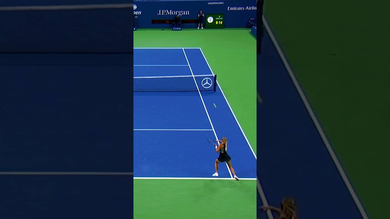 How good is THIS drop shot from Sharapova?!