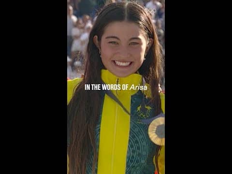 Arisa Trew delivered on her final run to claim women's park gold at #Paris2024. 🤩🇦🇺