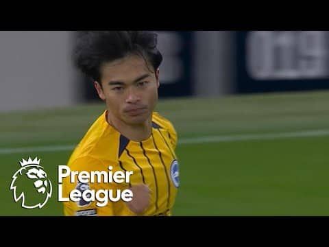 Kaoru Mitoma fires Brighton level with Manchester City | Premier League | NBC Sports