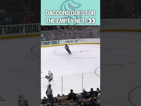 Daccord goes for a GOALIE GOAL! 👀