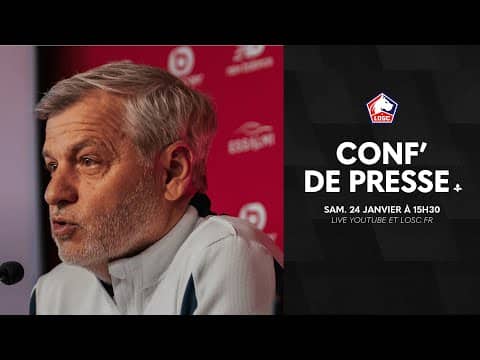 Suivez la conférence de presse avant LOSC-RCSA avec le Crédit Mutuel Nord Europe 🎙️