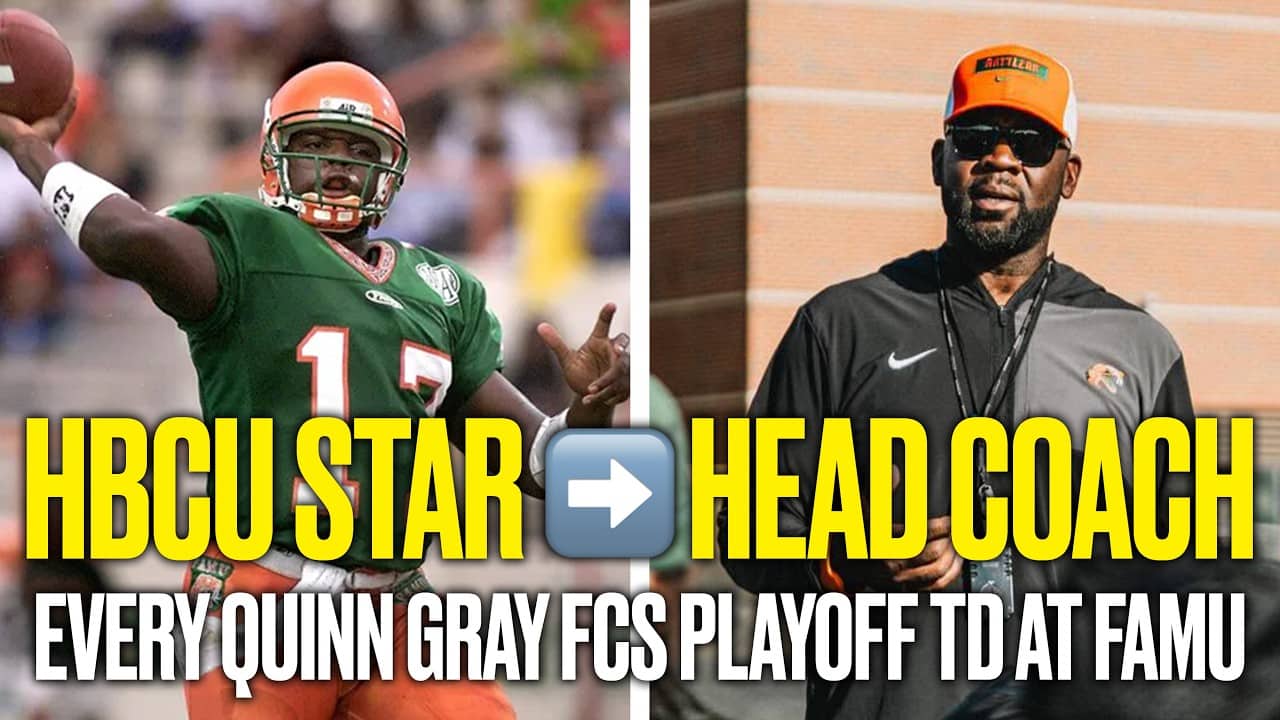 Every FCS playoff touchdown from Florida A&M head coach Quinn Gray's playing career