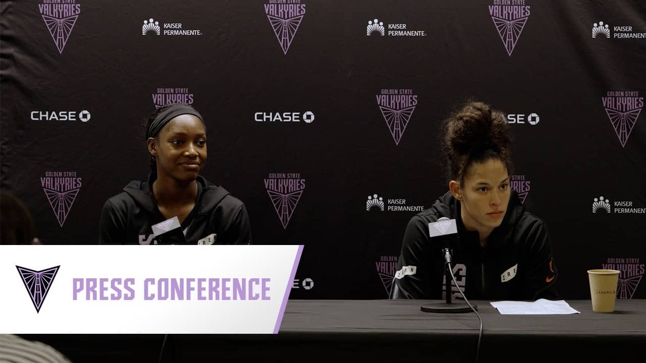 Kaila Charles and Veronica Burton On Valkyries Win at New York Liberty | Presser | May 21,2026