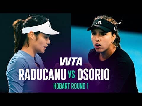 Emma Raducanu vs. Camila Osorio | 2026 Hobart Round 1 | WTA Match Highlights