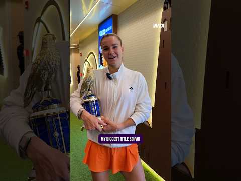 An incredible week for Karolina Muchova in Doha 💚 #QatarTotalEnergiesOpen