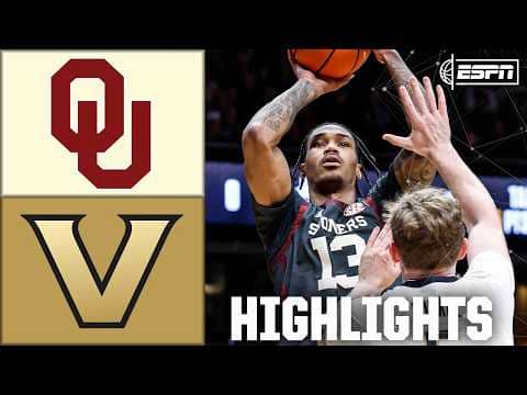 Oklahoma Sooners vs. Vanderbilt Commodores | Full Game Highlights | ESPN College Basketball