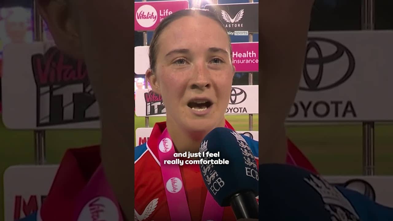 Alice Capsey discusses the changes to her game after an unbeaten 74 against New Zealand 🔄 #cricket