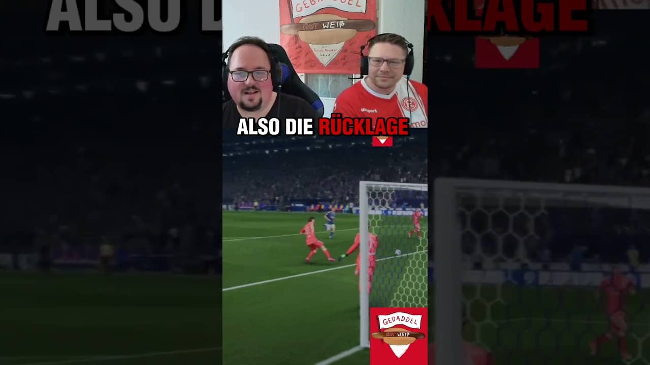 Gedaddel Rot Weiß 🎮 - Tolles Tiki Taka Tor! ↔️ #s04f95 #f95 #eafc26 #shorts
