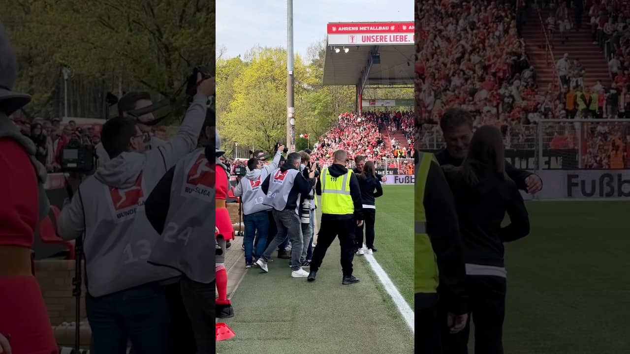 Das war einfach nur wild 🤯🎥📸🤳 #FCUnion #FCUWOB #Bundesliga