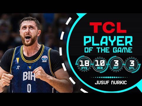 Jusuf Nurkic (18 PTS) | TCL Player Of The Game | GRE 🇬🇷 vs BIH 🇧🇦 | FIBA EuroBasket 2025
