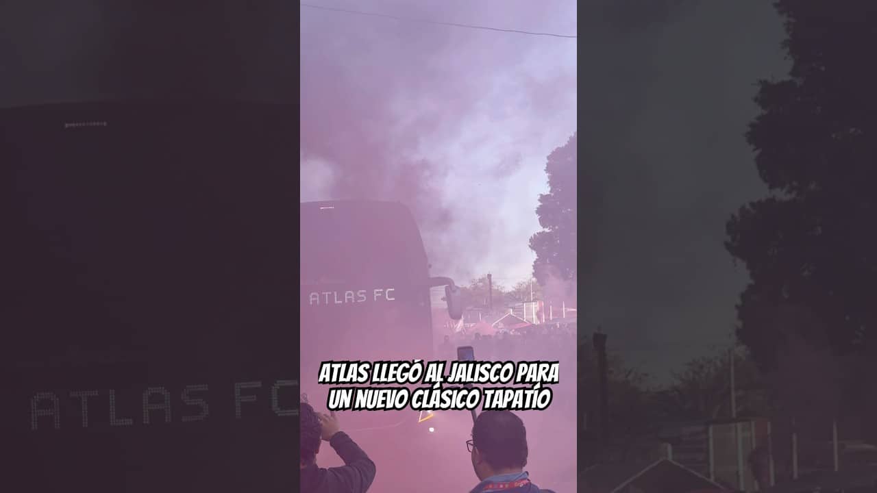 #Atlas llega al Jalisco para el #clásicotapatío del #clausura2026 #ligamx #rojinegros