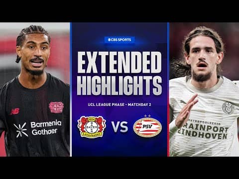 Bayer Leverkusen vs. PSV: Extended Highlights | UCL League Phase MD 2 | CBS Sports Golazo