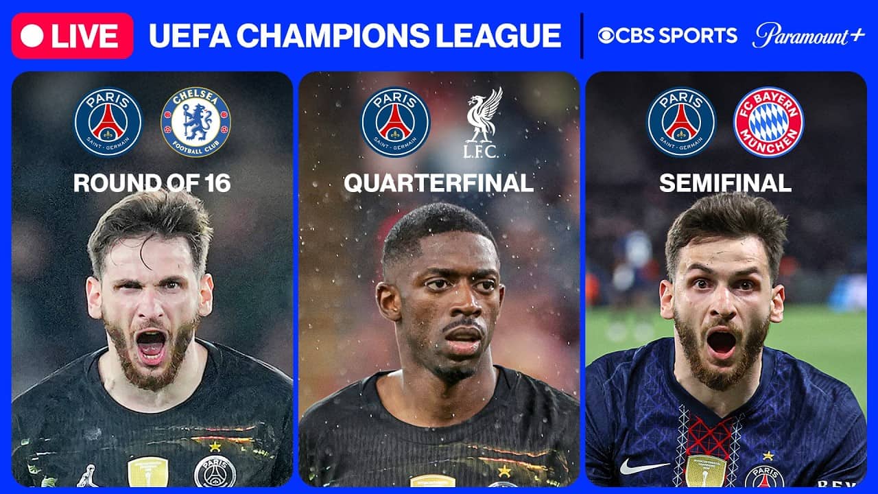 PSG ROAD TO THE SEMIFINAL | ⭐ UEFA Champions League 24/7 ⭐ | CBS Sports Golazo