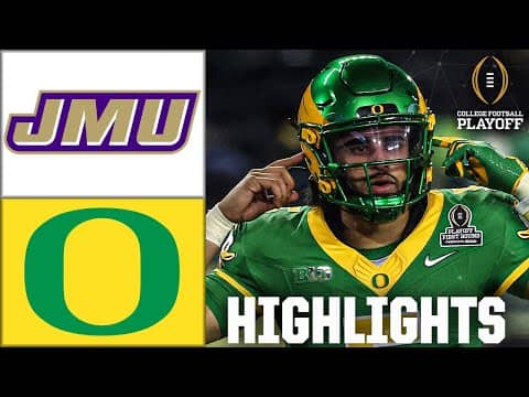 CFP First Round: James Madison Dukes vs. Oregon Ducks | Full Game Highlights | ESPN College Football