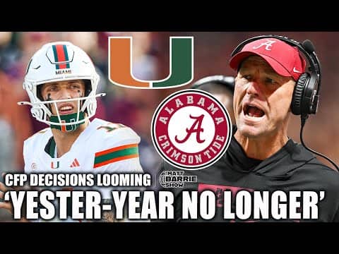 ‘MOVE TO 16 TEAMS!’ - Alabama & Miami among CFP BIG DECISIONS | The Matt Barrie Show