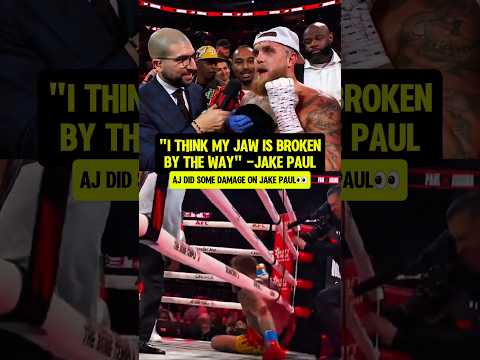 Anthony Joshua Broke Jake Paul's JAW👀 live now on @Netflix