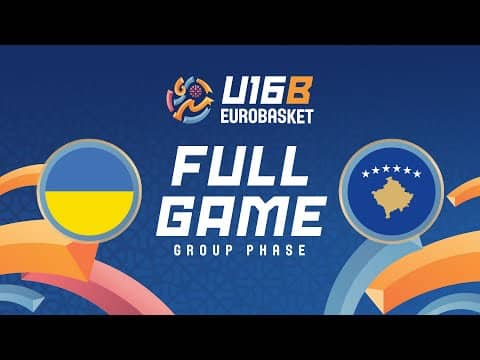LIVE - Ukraine v Kosovo | FIBA U16 EuroBasket Division B 2025 | Group Phase