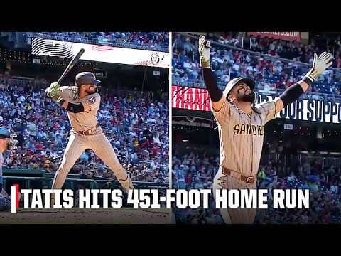 FERNANDO TATIS HITS HIS FIRST HOME RUN OF THE SEASON 451 FEET 🤯 | MLB on ESPN