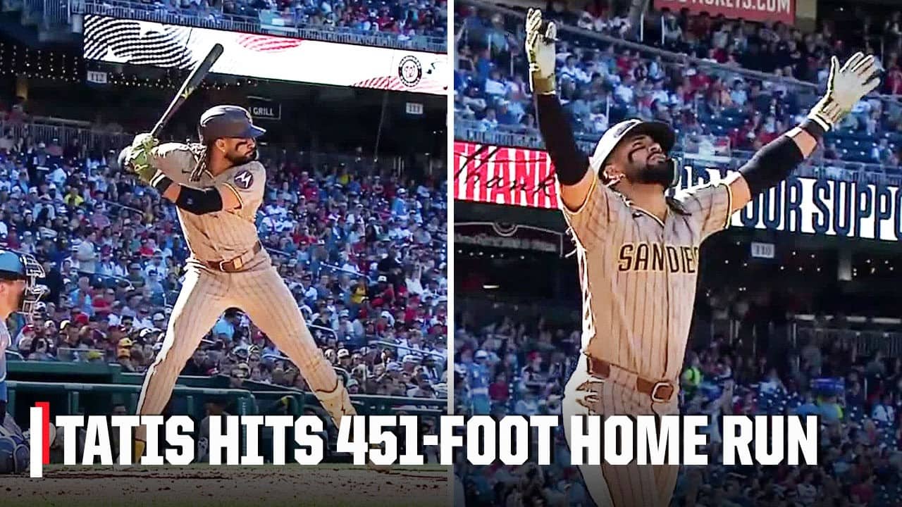 FERNANDO TATIS HITS HIS FIRST HOME RUN OF THE SEASON 451 FEET 🤯 | MLB on ESPN
